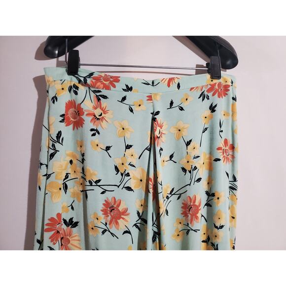 Mixit Vtg 90s Y2K Shell Button Front Floral Maxi Skirt Size 14 Cottage Fairy - Picture 6 of 9